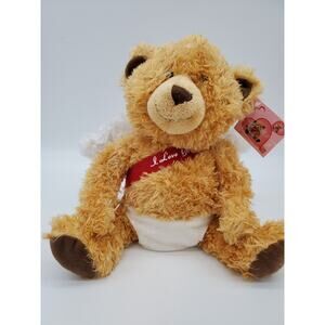 Animated Plush - Angel Bear 9" - Plays Cupid